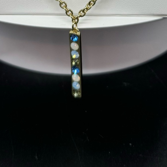 Catherine Malandrino Stunning Gold Tone Multilayer Long Necklace - Picture 11 of 12